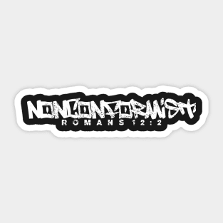 NONCONFORMIST (Romans 12:2) Sticker